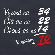 Vyzerá, cíti sa, chová sa - 70 rokov