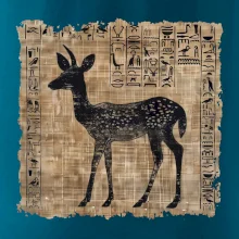 Egyptské hieroglyfy srnka
