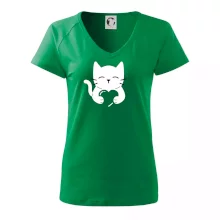 Mačka drží srdce Mačka drží srdce