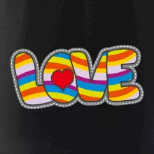 Love nápis dúhový