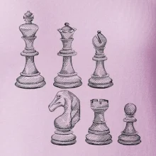 Šachové figúrky kreslené