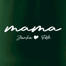 Mama - tričko menami deti písacie