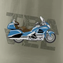 Cestovná motorka Amerika modrá