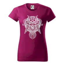 Steampunk sova čiernobiela