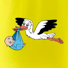 Bocian a bábätko - chlapec (Hana-creative)