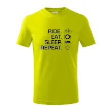 Ride Eat Sleep Repeat bicykel