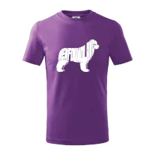 Novofundlandský pes - nápis v tele