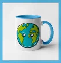 Planéta krajiny gombík (Pecka design)