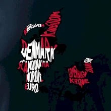 Mapy - názvy miest - Dánsko