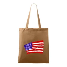 Americká vlajka ohnutá