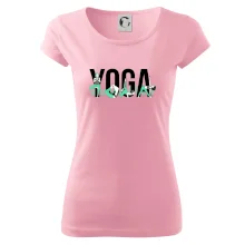 Yoga nápis farebný