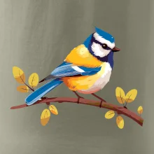 Sýkorka modrinka kreslená