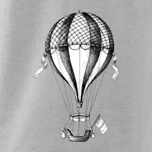 Teplovzdušný balón kreslený