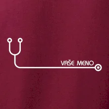 Doktor a sestrička - stetoskop s menom