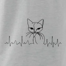 EKG krivka mačka