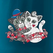 Mačky v objatí (Pecka design)