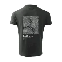 Šerák - vrstevnice v obdĺžniku