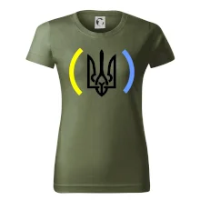 Ukrajina trojzubec s farbami