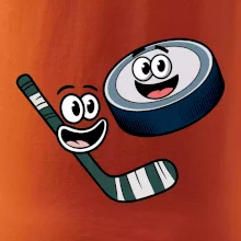 Parové tričko - Puk a hokejka