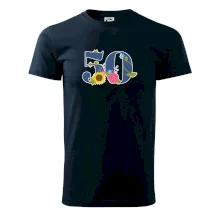 Kvetinové číslo kreslené - 50 Kvetinové číslo kreslené - 50