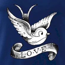 Love holubica - kreslená