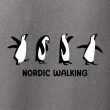 Nordic walking tučniaky - kreslený