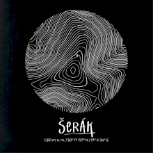 Šerák - vrstevnice v kruhu