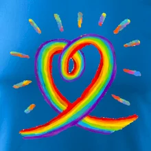 Srdce pride dúha kreslená