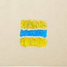 Turistická Cyklo značka - žlto modrá