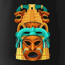 Mayová maska s pyramídou