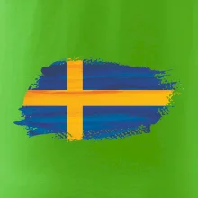Švédska vlajka kreslená
