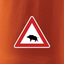 Dopravná značka - Pozor diviak