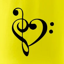 Husľový kľúč srdce