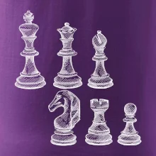 Šachové figúrky kreslené