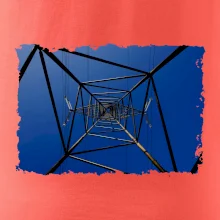 Stožiar vysokého napätia zospodu