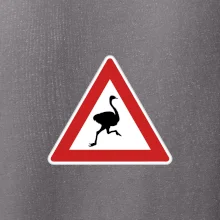 Dopravná značka - Pozor pštros