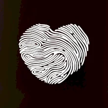 Odtlačok prsta srdce Odtlačok prsta srdce