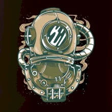 Starý potápačský skafander