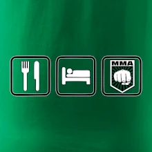 Eat sleep MMA v řádku
