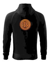 Logo bitcoin vo vyšívanom štýle