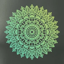 Mandala zelenožlutá Mandala zelenožlutá