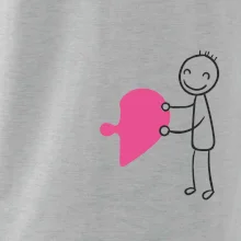 Párové tričká puzzle postavička