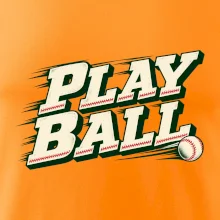 Play ball retro sportovní nápis