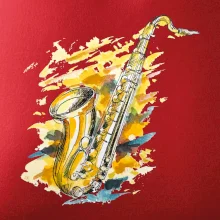Saxofón maľovaný