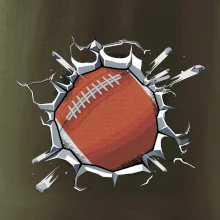 Americký futbal lopta v triku