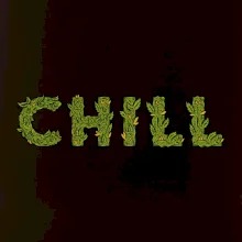 Konopi nápis chill