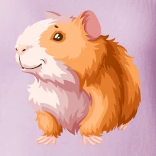 Morča - kreslené, bielo oranžové