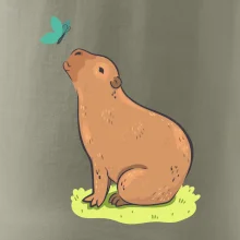 Kapybara a motýlik