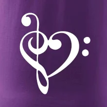 Husľový kľúč srdce Husľový kľúč srdce