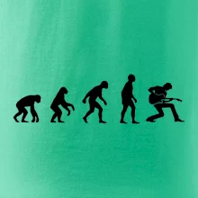 Evolúcia gitarista - kľačiaci